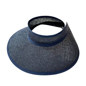 Parkhurst Wide Brim Packable Navy Blue Sun Visor